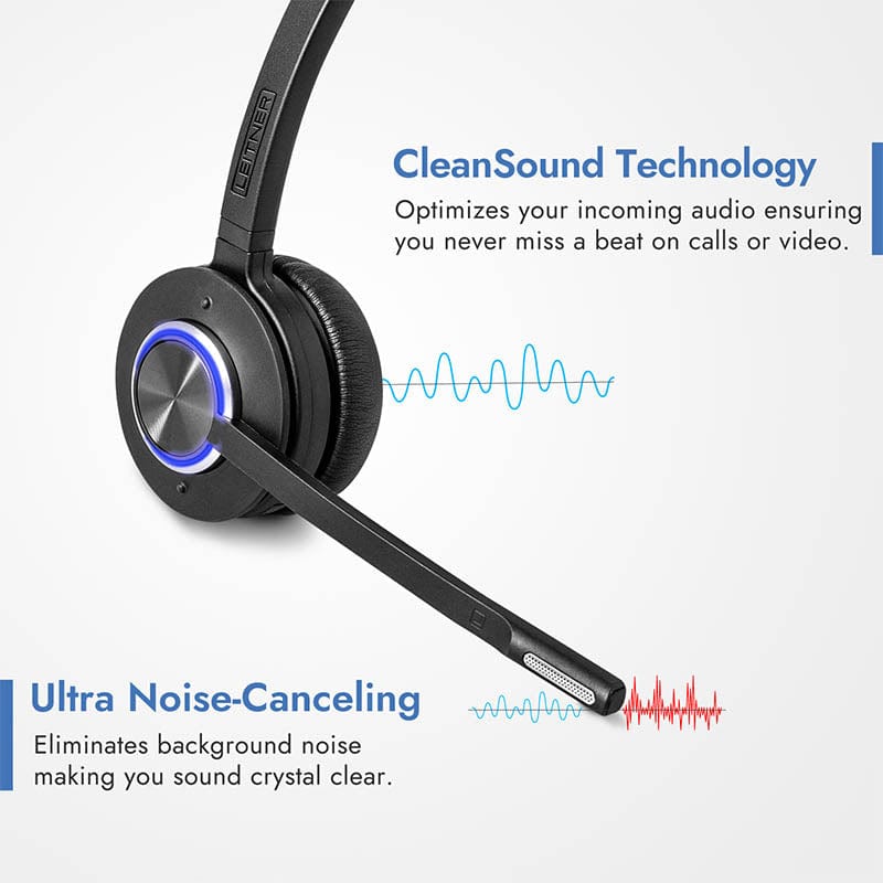 Leitner LH570 ultra noise-canceling microphone for clear conversations